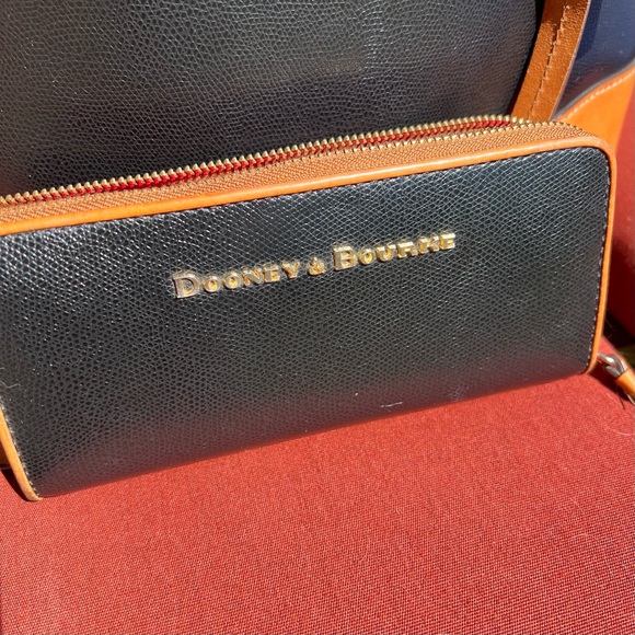 Dooney & Burke Saffiano Leather Dover Tote & Matching Wallet - Picture 8 of 11